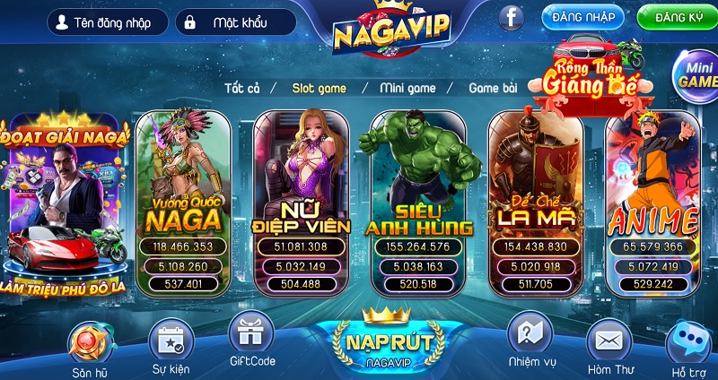 NagaVip - Cổng game nổ hũ đổi thưởng đầy tiềm năng